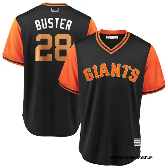 buster posey jersey gray